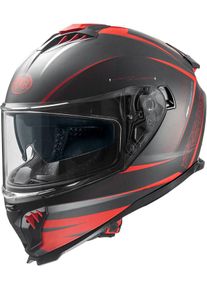 Premier Typhoon FR, full face helmet , color: Matt Black/Red , size: M
