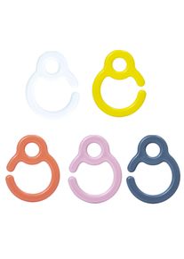 8 PCS Plastic Dummy Pacifier Hook Food Grade PP Baby Shower Teether Toy Attach to Car Seat Handles Stroller Playpen Bars