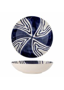 Bloomingville - Shama Serving Bowl, Blue, Stoneware (82060437)