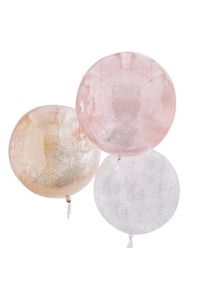 Ginger Ray 3 glitter confetti balloons party mix 55cm