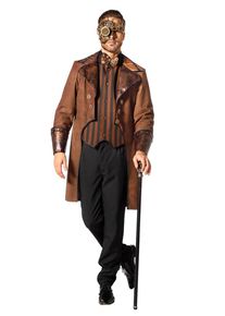 Ædel steampunk kostume til mænd