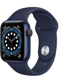 Apple Watch Series 6 Aluminium 40 mm (2020) | GPS | blau | Sportarmband Dunkelmarine