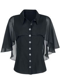 Hell Bunny Draco Blouse Bluse schwarz