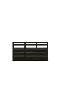 Plus Decora Zaun Vorgartenzaun schwarz 180 x 95 cm