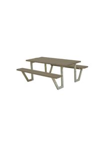 Plus Wega Picknicktisch Kiefer-Fichte graubraun 177 cm