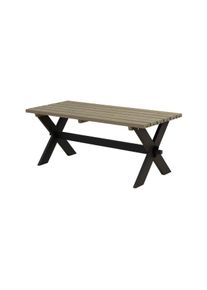 Plus Nostalgi Plankentisch 177 cm schwarz - graubraun