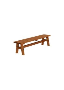 Plus Country Plankenbank 177 cm teakfarben
