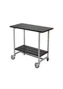 Plus Urban rollbarer Picknick-Pflanztisch-Grilltisch Kiefer-Fichte schwarz 100 cm K2025