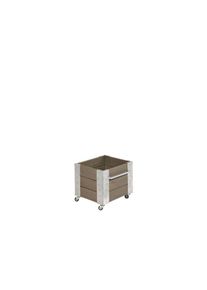 Plus Cubic rollender Blumenkasten 46 x 50 x 45 cm graubraun K2025