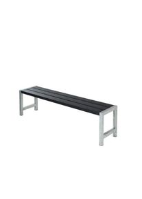 Plus Plankenbank 176 cm schwarz