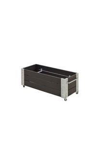 Plus Cubic rollender Blumenkasten 120 x 50 x 45 cm schwarz K2025