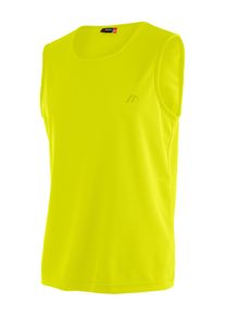 Maier Sports Funktionsshirt »Peter«Tank-Top, Ärmelloses Piqué Shirt gelb, Größe L, Ärmelloses, funktionales Outdoorshirt mit hohem Tragekomfort