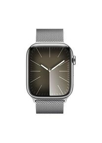 Apple Milanaise 45 mm Smartwatch-Armband silber