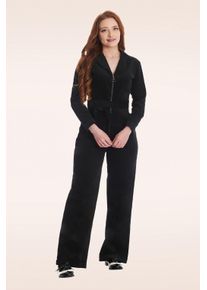 Banned Retro Hippie Please Playsuit in Schwarz