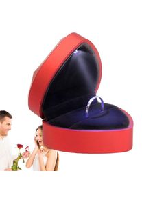Heart Jewelry Box Velvet Earrings Jewelry Case Box Gift Jewelry Case Gift Boxes For Wedding Engagement Valentine's Day Birthday