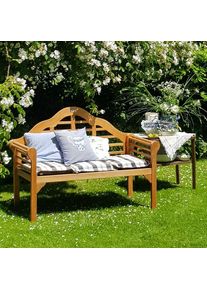 Casaria® Panca da giardino Marlboro 2 posti legno eucalipto FSC