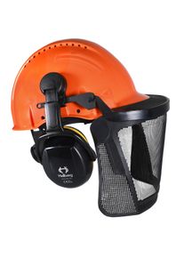 Combinaison de protection pour la tête G3000M avec visière grillagée en acier et casque anti-bruit Secure 2