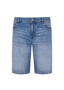 plussize: Nadměrná velikost: BOSS Orange, Bermudy denimowe z delikatnym efektem sprania Niebieski