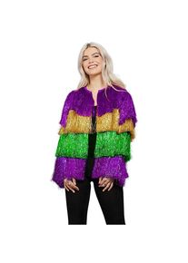 Smiffys Tinsel Festival Jacket Mardi Gras