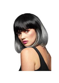 Smiffys Manic Panic Bob Perücke - schwarz-grau