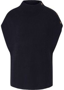 Heine Dames Slip-over met sierknoopsluiting marine Maat 48