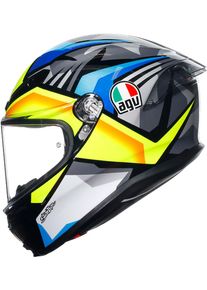 AGV K6 S Joan, casco integrale , colore: Nero/Blu/Giallo , dimensione: S