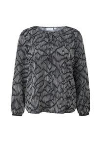 comma, comma casual identity Dames Blouse zwart / wit M