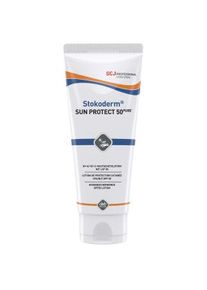 SC Johnson Professional GmbH Stokoderm® SUN PROTECT 50 PURE UV-Hautschutzlotion, LSV 50 - bietet Schutz vor UV-A, UV-B und UV-C Strahlen, 100 ml - Tube