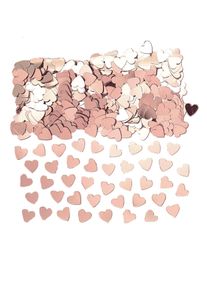 Amscan Confettis de table cœurs or rose 14g