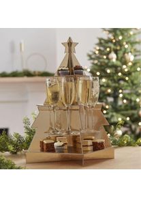 Ginger Ray Stand de champagne de Noël maison de campagne 55 x 40cm