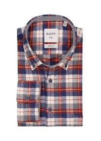 plussize: Nadměrná velikost: haupt, Miękka koszula flanelowa w kratę, wersja bardzo długa Niebieski