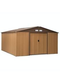 Outsunny Abrigo de Jardim Outsunny 340x386x200cm Marrom