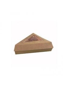 PuntoQPack 50 Uds. Cajas kraft para porción tarta individual Ref PW209PATTRIBR