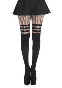 Pamela Mann Fishnet Strumpfhose schwarz
