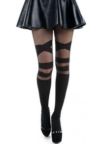 Pamela Mann V Strap Sheer Tights Strumpfhose schwarz