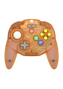 retro-bit Tribute 64 Wireless (Orange Hawk) - Wireless Controller - Nintendo 64