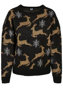 Urban Classics Sweter dla kobiet jasnobrązowy / czarny / biały Rozmiar XXXL