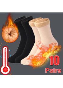 5/4/2/1Pairs Women Men Winter Socks Warm Thicken Thermal Snow Boots Floor Socks Soft Velvet Wool Cashmere Sock