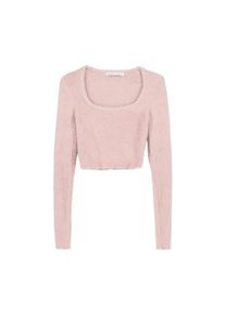 Bershka Sweter dla kobiet różowy pudrowy Rozmiar XS