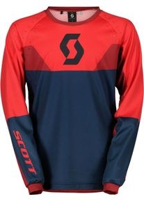 Scott Evo Track S24, jersey niños , color: Azul Oscuro/Rojo Neón , tamaño: XL