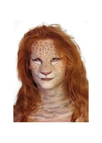 Wild cat mask made of latex to stick on