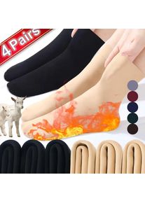 Autumn Winter Thickened Plush Velvet Cold-proof Warm Solid Color Trendy Socks Super Soft Comfortable Floor Middle Tube Socks