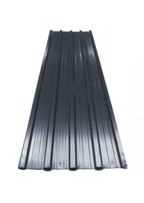 Gardebruk® 12x tôles profilées 129cmx46cm gris