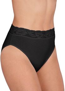 wäschepur Damska Slipy, široký elastický pás čierna veľkosť 50