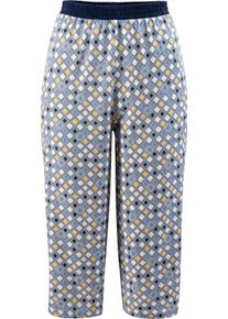 Dames Pyjama-Broek hemelsblauw bedrukt Maat 56/58