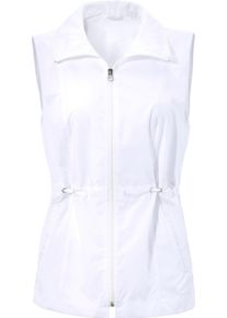 Dames Gilet van licht materiaal, ongevoerd wit Maat 50