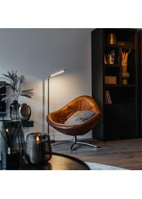 Qazqa Moderne vloerlamp zwart incl. LED met touch dimmer - Berdien