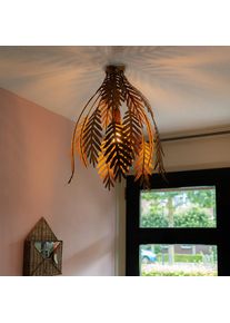 Qazqa Vintage plafondlamp goud 45 cm langwerpig - Botanica
