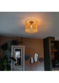 Qazqa Scandinavische plafondlamp bamboe - Natasja