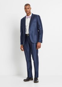 bonprix Esküvői öltöny, Slim Fit (3-részes szett): zakó, nadrág, csokornyakkendő kék 56